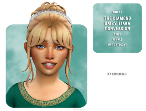 The Diamond Daisy Tiara Child Conversion
