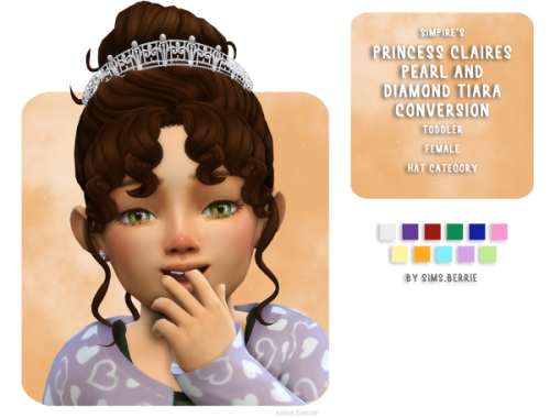 Princess Claire's Pearl And Diamond Tiara Toddler Conversion