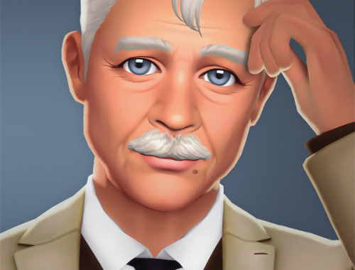 Soft Skinblend For Elderly Male Sims
