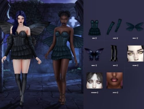 Lilith Dark Fairy Lookbook