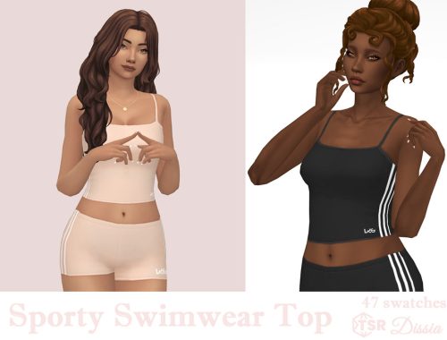 Sporty Swimwear Top