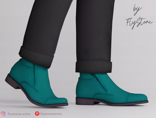 Male Side Zip Ankle Boots