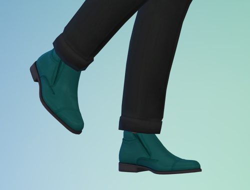 Male Side Zip Ankle Boots