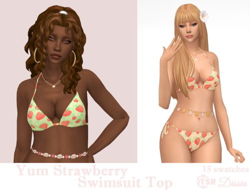Yum Strawberry Swimsuit Top