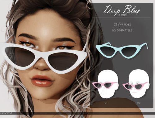 Deep Blue Sunglasses