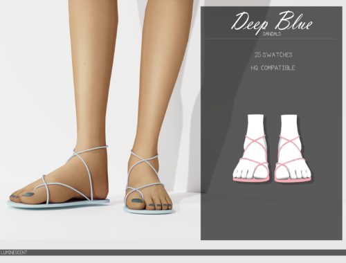 Deep Blue Sandals