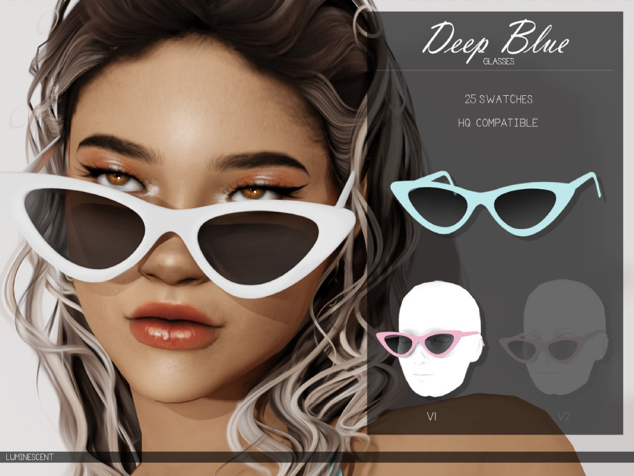 Deep Blue Sunglasses - Image 2