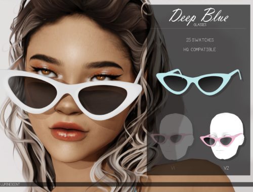 Deep Blue Sunglasses