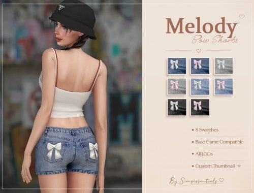 Melody Bow Shorts