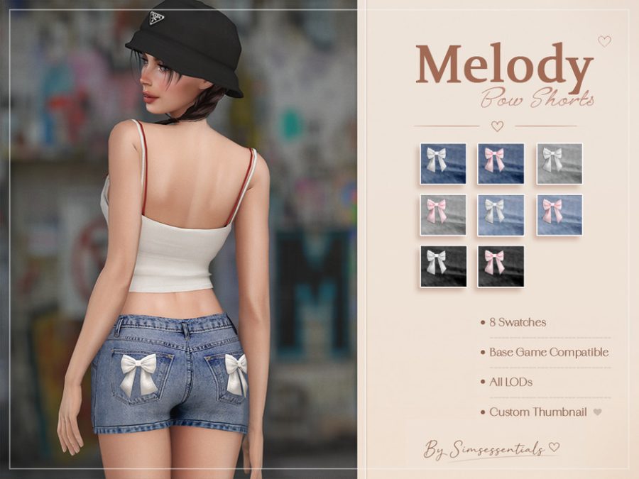 Melody Bow Shorts