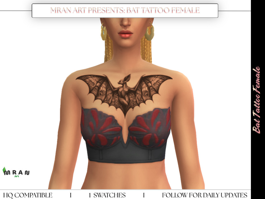 Bat Tattoo Female