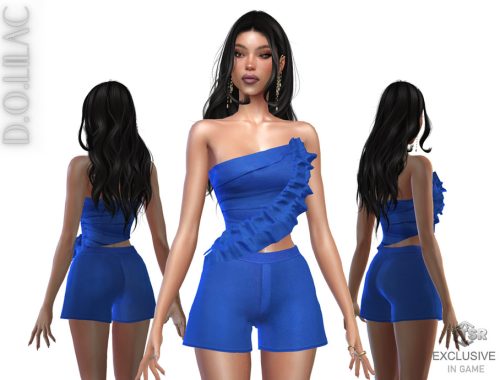 Linen Ruffle Set