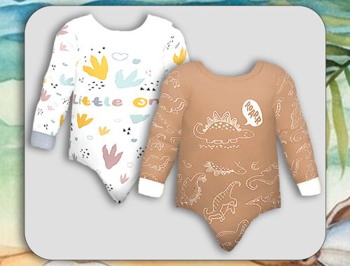 Infants Dinosaurs Bodysuits