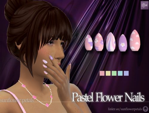 Pastel Flower Nails