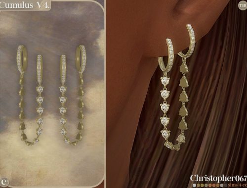 Cumulus Earrings Set - Diamond Hoop And Stud Earring Stack