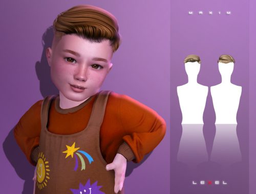 Lexel - Maxim Short Male Hairstyle For Toddler Sims