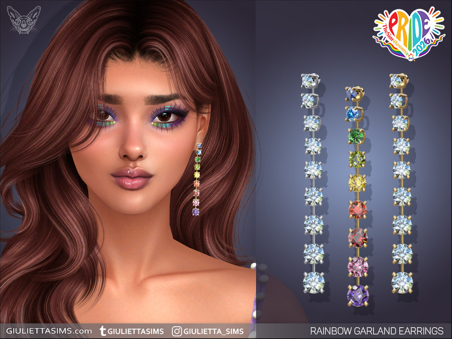 Rainbow Garland Earrings