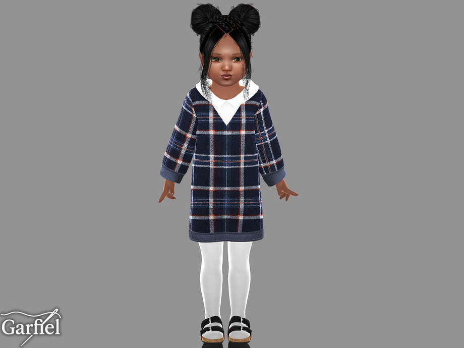 Toddler - Plaid Collared Dress With Cozy Classic Charm - Image 2