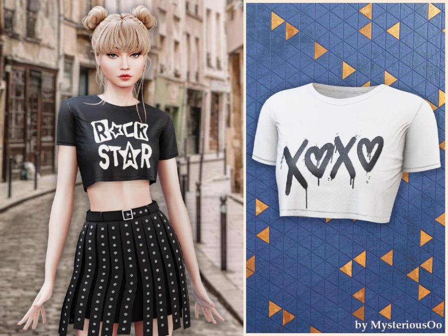 Rockstar Rebel Crop Tee
