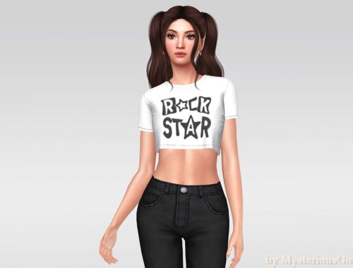 Rockstar Rebel Crop Tee