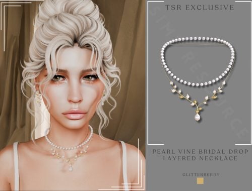Pearl Vine Bridal Drop Layered Necklace