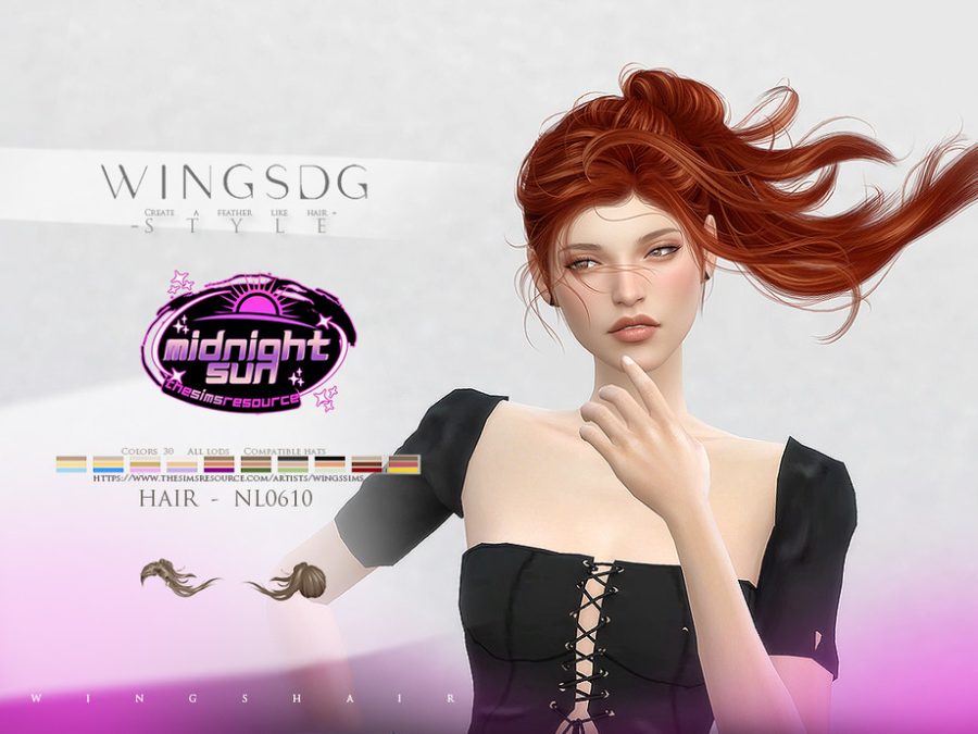 Wings Hair-long Flowing Hair