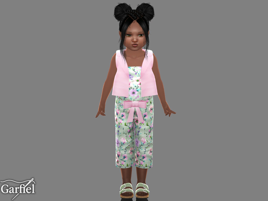 Toddler - Floral Three Piece Set With Soft Bow Detail - Image 2