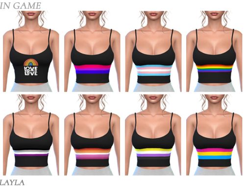 Layla - Pride Love Is Love Set - Mini Skirt And Tank Top