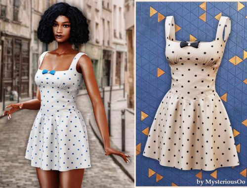 Polka Charm Skater Dress