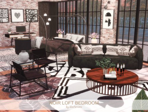 Noir Loft Bedroom