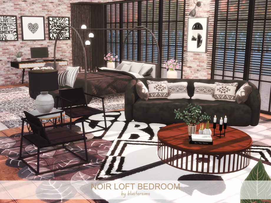 Noir Loft Bedroom