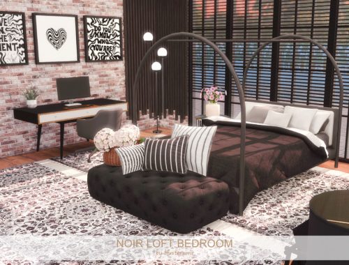 Noir Loft Bedroom