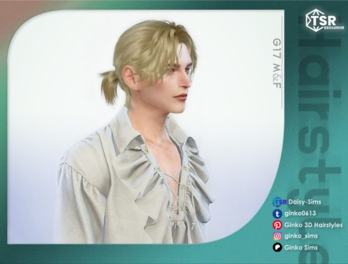 Low Ponytail Hair With Curtain Bangs