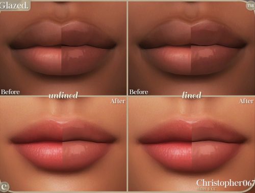 Glazed Lipstick - Ultra Glossy Contoured Lined Lip Gloss