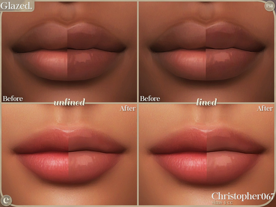 Glazed Lipstick - Ultra Glossy Contoured Lined Lip Gloss - Image 3