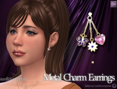 Metal Charm Earrings