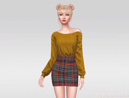 Cozy Plaid Sweater Set