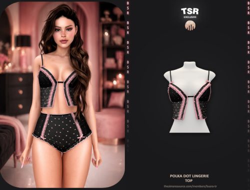 Set-polka Dot Lingerie