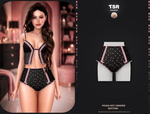 Set-polka Dot Lingerie