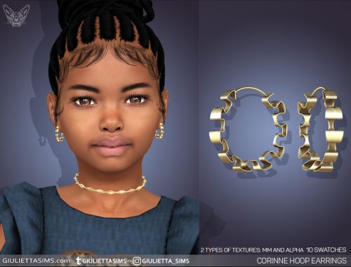 Corinne Hoop Earrings For Adults And Kids
