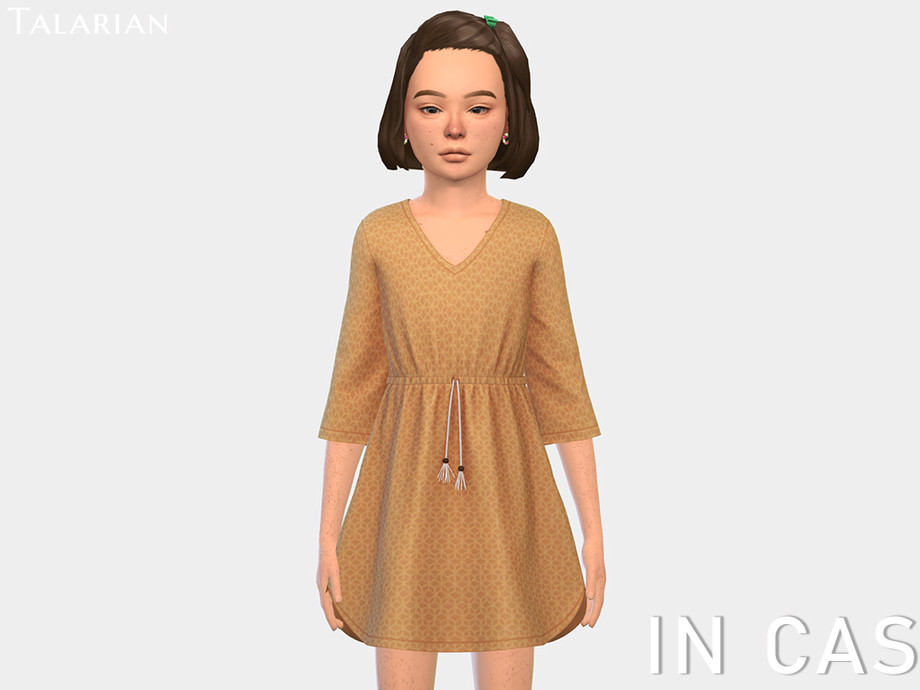 Maya V Neck Drawstring Dress - Image 2