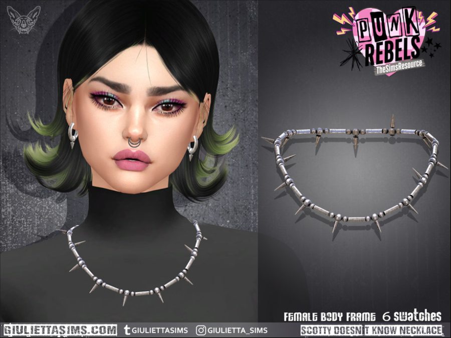 Punk Rebels - Scotty Doesn't Know Spikey Necklace