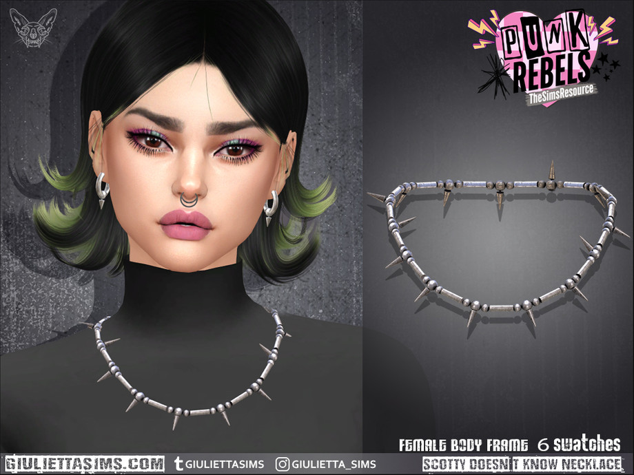 Punk Rebels - Scotty Doesn't Know Spikey Necklace