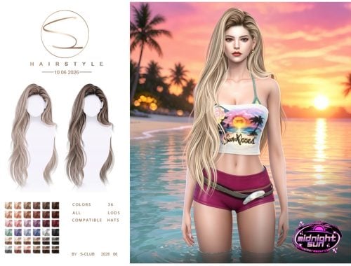 S-club Long Flowing Hair Midnightsun