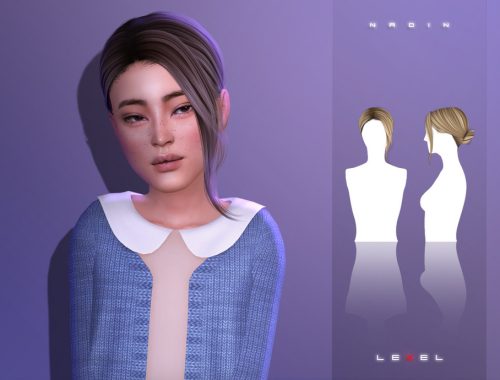 Lexel - Nadin Elegant Bun With Wavy Frontal Part "child Hairstyle"