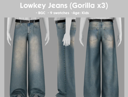 Gorilla X3 Jeans Conversion For Kids By Vintage-simmer