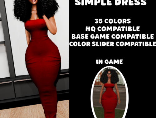 Simple Dress By Nonvmestudios