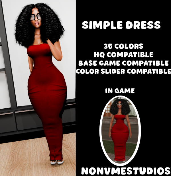 Simple Dress By Nonvmestudios