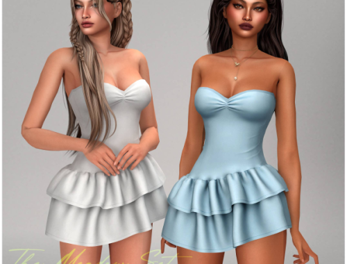 Curseforge - Strapless Sweetheart Mini Dress (meadow Set)