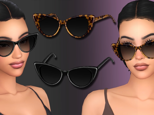 Cat Eye Retro Sunglasses Set